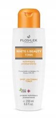 Sejas toniks pret plankumiem Flos-Lek Pharma White & Beauty, 225 ml cena un informācija | Sejas ādas kopšana | 220.lv