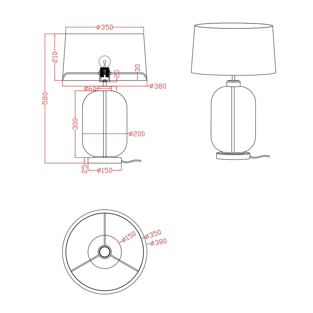 Light Prestige galda lampa Amur цена и информация | Galda lampas | 220.lv