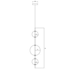 Light Prestige griestu lampa Dorado 3 cena un informācija | Piekaramās lampas | 220.lv