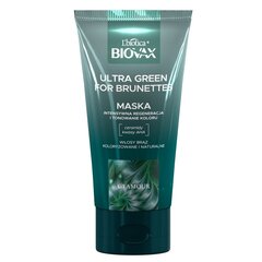 Mitrinoša matu maska brunetēm ​​Biovax Glamour Ultra Green, 150ml cena un informācija | Matu uzlabošanai | 220.lv