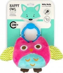 Mīksta piekarināma rotaļlieta Milly Mally Happy Owl cena un informācija | Rotaļlietas zīdaiņiem | 220.lv