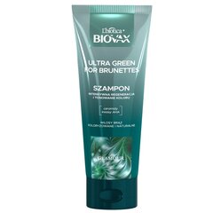 Mitrinošs šampūns tumšiem matiem Biovax Glamour Ultra Green, 200ml cena un informācija | Šampūni | 220.lv