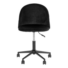 Biroja krēsls Geneve, Velveta, melns cena un informācija | Biroja krēsli | 220.lv