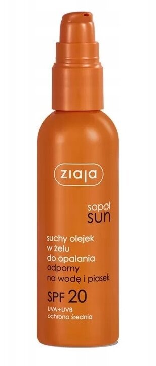 Sauļošanās eļļa Ziaja Sopot Sun SPF 20, 90 ml cena un informācija | Sauļošanās krēmi | 220.lv