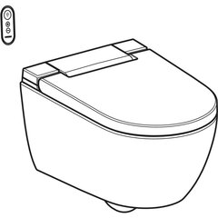 Geberit AquaClean Alba tualetes pods ar skalošanas funkciju, balts 146.350.01.1 cena un informācija | Tualetes podi | 220.lv