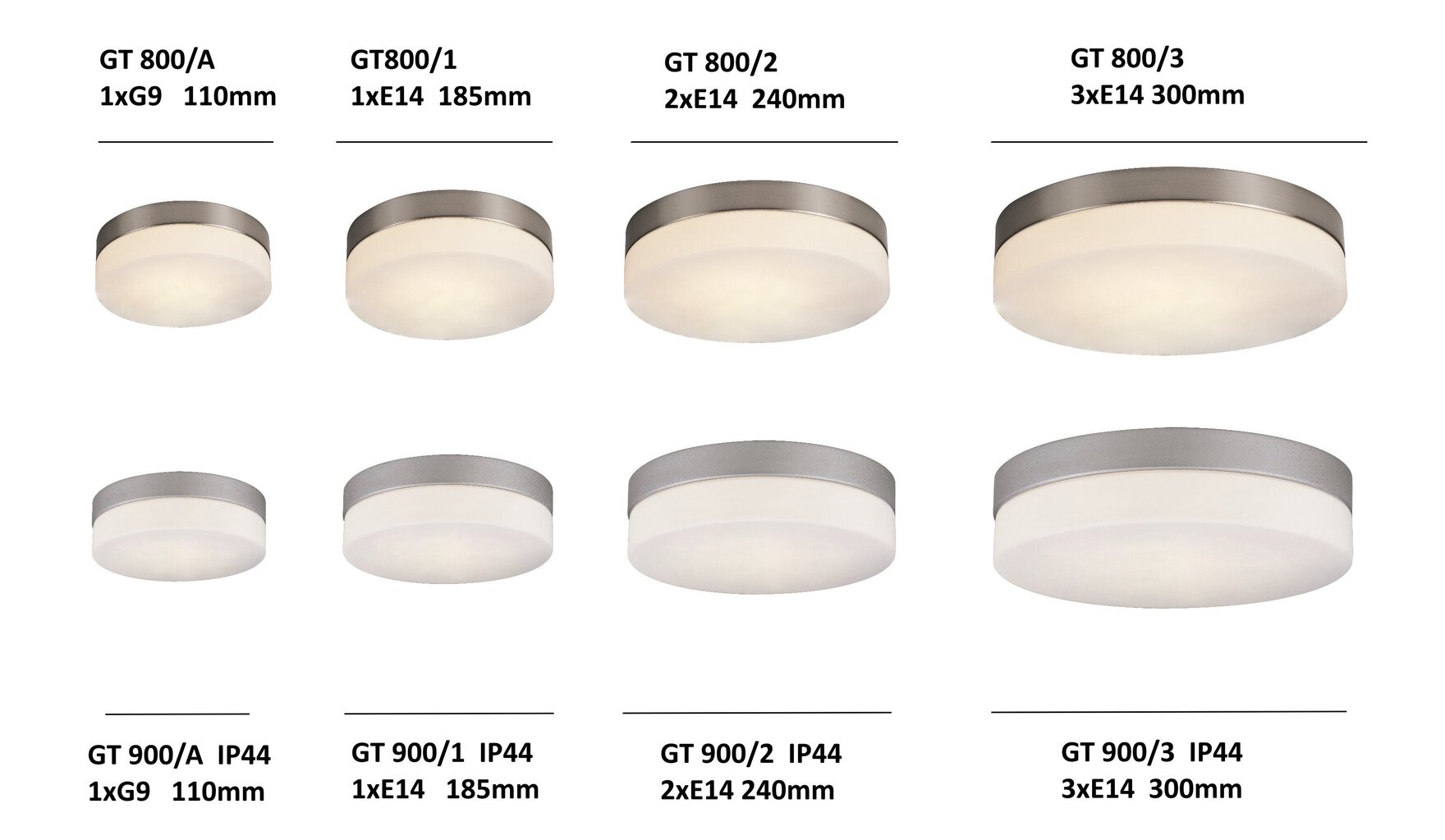 G.LUX universāla lampa GT-800/A, matēts hroms cena un informācija | Sienas lampas | 220.lv