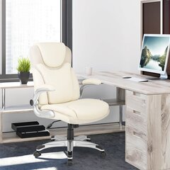 Офисный стул Costway,белый цена и информация | Офисные кресла | 220.lv