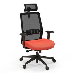 Ergonomisks biroja krēsls Costway, melns/oranžs cena un informācija | Biroja krēsli | 220.lv