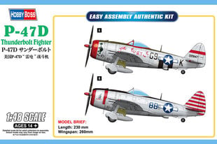 Hobby Boss HB85811 - P-47D Thunderbolt, 1/48 цена и информация | Склеиваемые модели | 220.lv