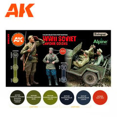 AK Interactive AK11635 - Soviet WWII Uniform Colors 3G, акриловая краска цена и информация | Принадлежности для рисования, лепки | 220.lv