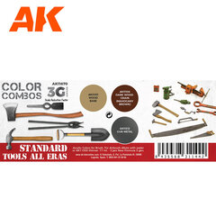 AK Interactive AK11670 - Standard Tools All Eras Combo 3G, акриловая краска цена и информация | Принадлежности для рисования, лепки | 220.lv