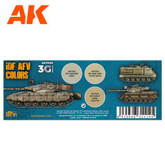 AK Interactive AK11650 - Idf Afv Color Combos, акриловая краска цена и информация | Принадлежности для рисования, лепки | 220.lv