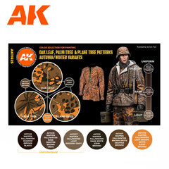 Akrila krāsas komplekts AK Interactive Oak Leaf Autumn-Winter 3G, 6 krāsa cena un informācija | Modelēšanas un zīmēšanas piederumi | 220.lv