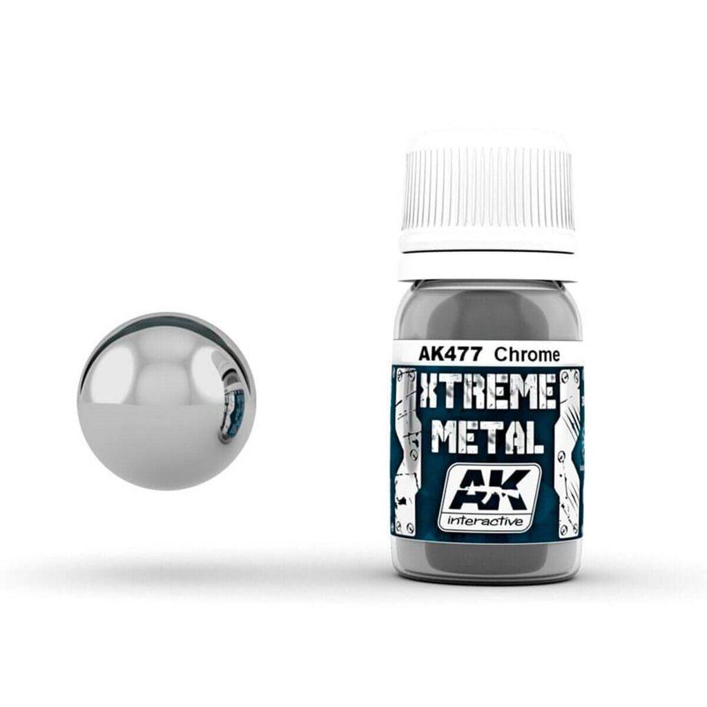 Krāsa Interactive Xtreme Metal Chrome, 30ml cena un informācija | Modelēšanas un zīmēšanas piederumi | 220.lv