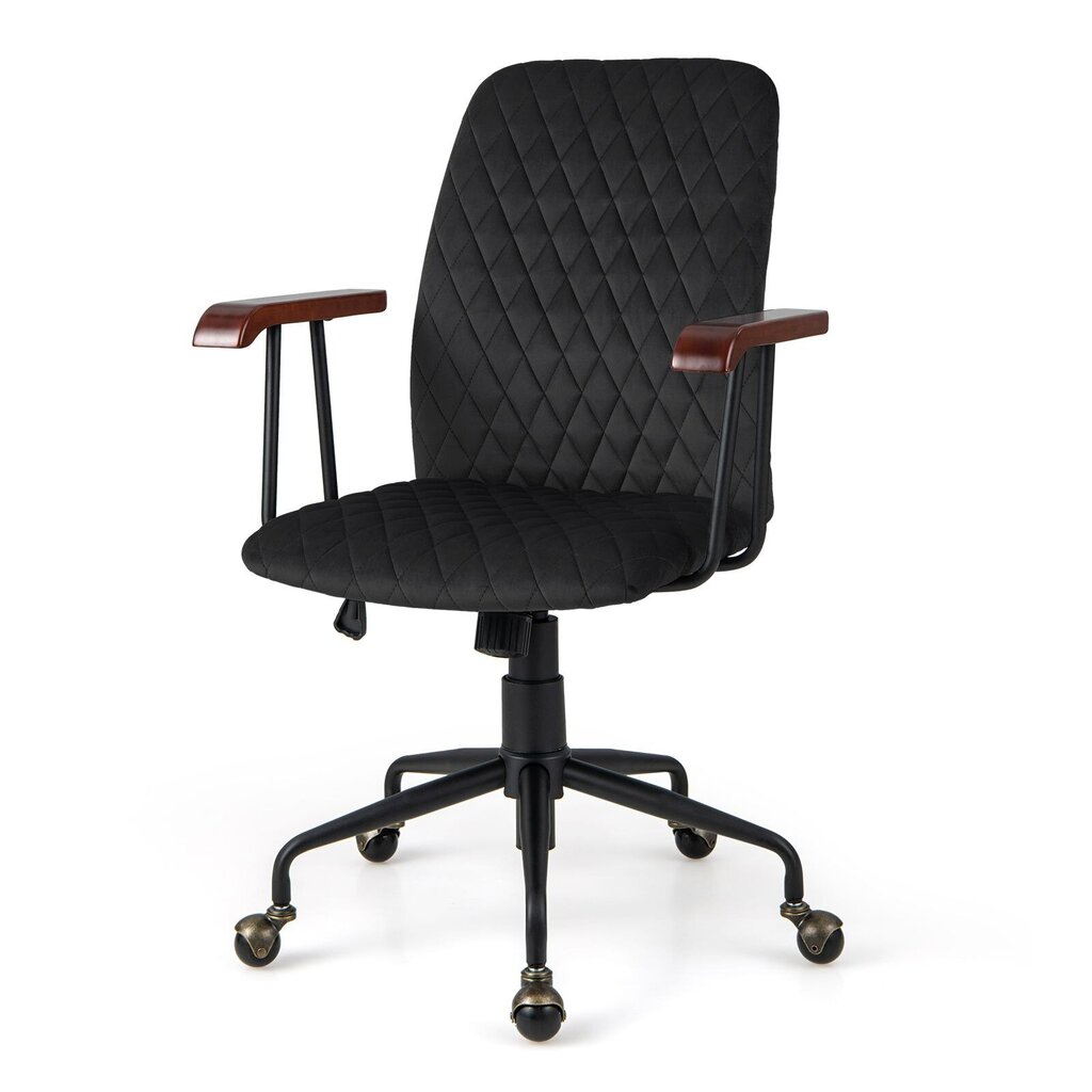 Biroja krēsls Costway, melns цена и информация | Biroja krēsli | 220.lv