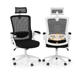 Ergonomisks biroja krēsls Costway, balts cena un informācija | Biroja krēsli | 220.lv