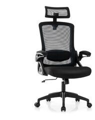 Ergonomisks biroja krēsls Costway, melns cena un informācija | Biroja krēsli | 220.lv