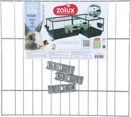 Būra savienojumu komplekts Zolux Neolife 80, 33.3x3x30 cm, sudrabains cena un informācija | Būri un aksesuāri grauzējiem | 220.lv