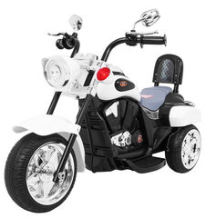 Elektromotocikls bērniem NightBike Chopper, balts cena un informācija | Bērnu elektroauto | 220.lv