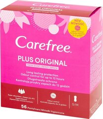 Biksīšu ieliktnīši Carefree Plus Original Fresh Scent, 56 gab. cena un informācija | Tamponi, higiēniskās paketes, ieliktnīši | 220.lv