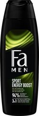 Гель для душа и шампунь Fa Men Xtreme Sport Energy Boost Shower Gel, 750 мл цена и информация | Масла, гели для душа | 220.lv