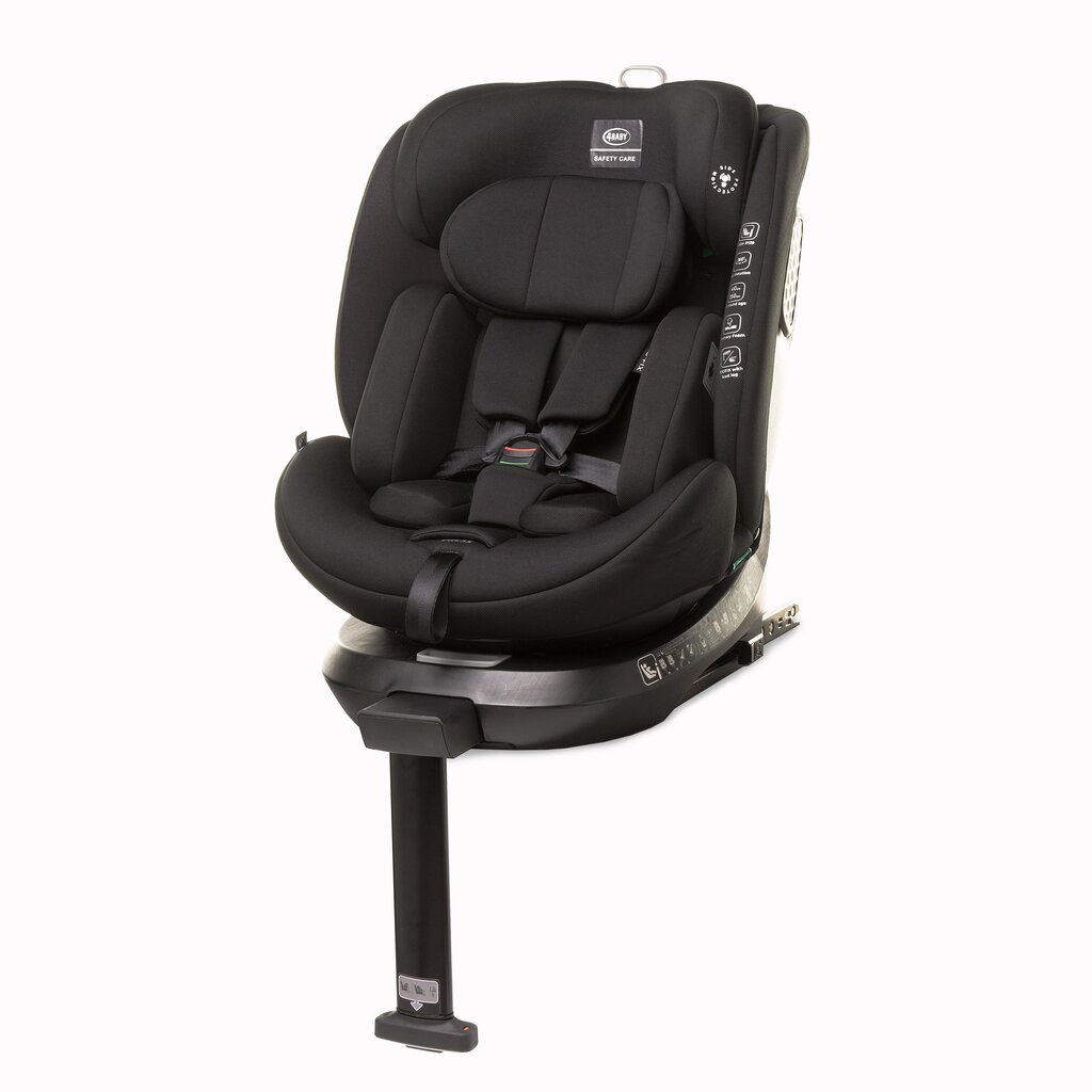 Autokrēsliņš 4Baby Enzo-fix, 0-36 kg., black цена и информация | Autokrēsliņi | 220.lv