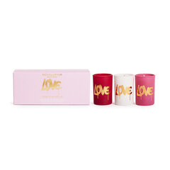 Revolution Home Aromātisku sveču komplekts Love Collection Love Is In The Air Mini sveču komplekts 3 x 40 g cena un informācija | Sveces un svečturi | 220.lv