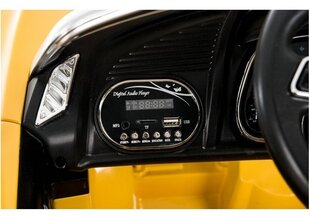 Divvietīgs bērnu elektromobilis Audi R8, dzeltens cena un informācija | Bērnu elektroauto | 220.lv