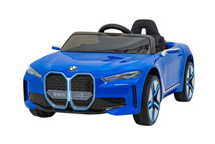 Vienvietīgs elektromobilis bērniem BMW I4, zils cena un informācija | Bērnu elektroauto | 220.lv