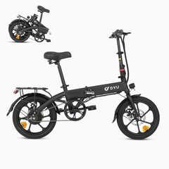 Salokāms elektriskais velosipēds Dyu A1F, 16", melns cena un informācija | Elektrovelosipēdi | 220.lv