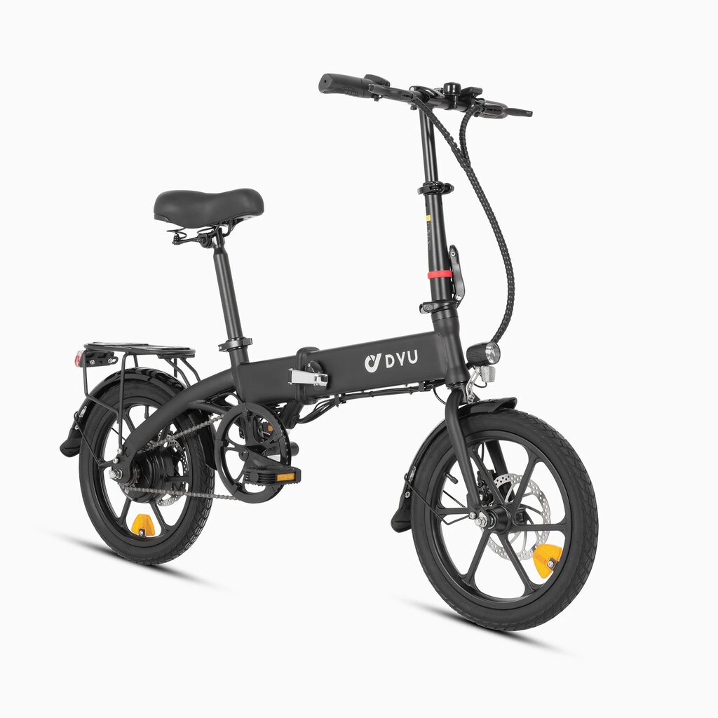 Salokāms elektriskais velosipēds Dyu A1F, 16", melns цена и информация | Elektrovelosipēdi | 220.lv