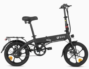 Salokāms elektriskais velosipēds Dyu A1F, 16", melns цена и информация | Электровелосипеды | 220.lv