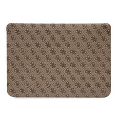 Guess PU 4G Printed Stripes Computer Sleeve 16" Brown цена и информация | Рюкзаки, сумки, чехлы для компьютеров | 220.lv