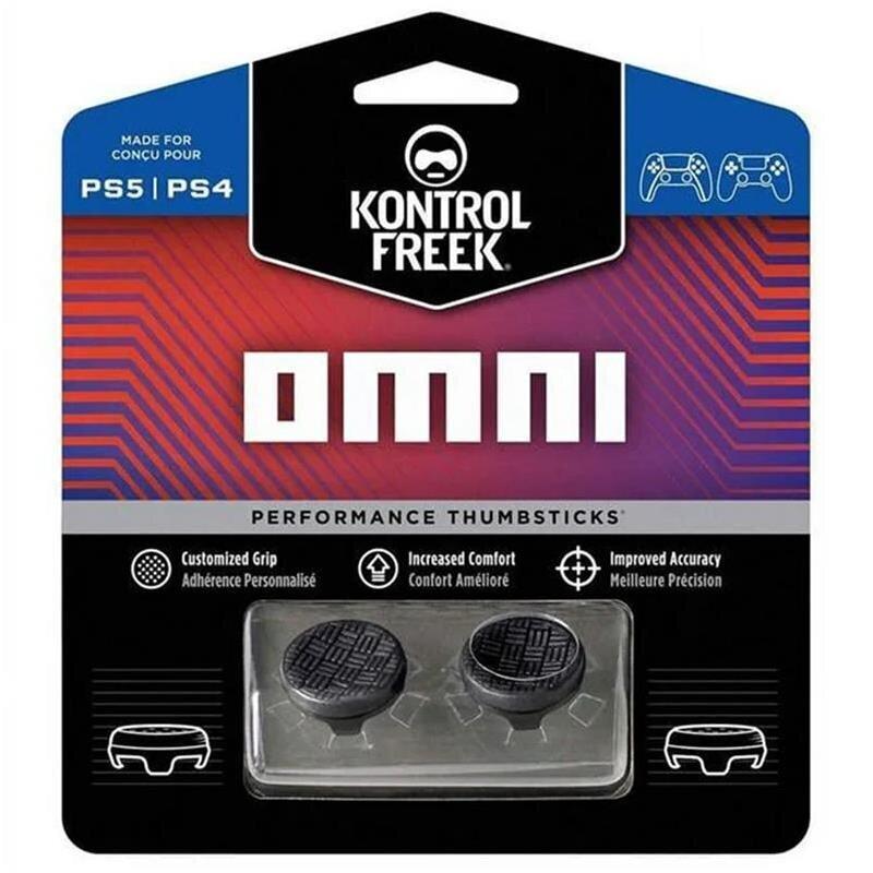 KontrolFreek Omni, PS4, PS5, 2 pcs, black - Thumbstick covers cena un informācija | Spēļu kontrolieri | 220.lv