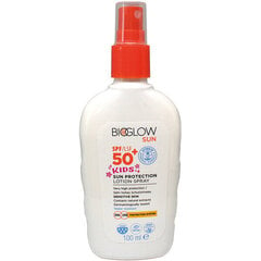 Saules aizsardzības aerosols bērniem Bioglow SPF50, 100 ml цена и информация | Кремы от загара | 220.lv