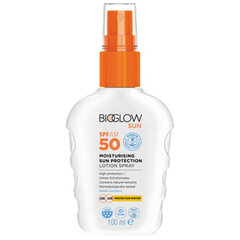 Saules aizsardzības aerosols Bioglow SPF50, 100 ml cena un informācija | Sauļošanās krēmi | 220.lv