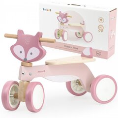 Детский деревянный трехколесный велосипед, розовый, Viga цена и информация | Трехколесные велосипеды | 220.lv