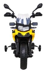 Vienvietīgs elektromobilis-motocikls BMW F850 GS, dzeltens cena un informācija | Bērnu elektroauto | 220.lv