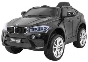 Vienvietīgs elektromobilis bērniem BMW X6M, Melns цена и информация | Электромобили для детей | 220.lv