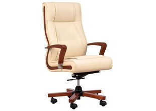 Krēsls Ambassador, 63x51x123 cm, smilškrāsas cena un informācija | Biroja krēsli | 220.lv