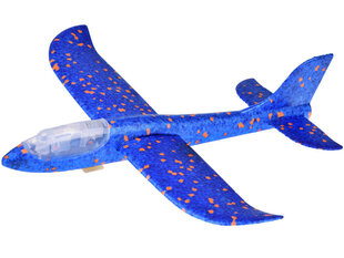 Самолет-пистолет из пенопласта со световыми эффектами, синий цена и информация | Развивающие игрушки | 220.lv