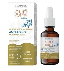 Daudzfunkcionāls serums Floslek Sun Care Derma Sun SPF 20, 30 ml cena un informācija | Serumi sejai, eļļas | 220.lv