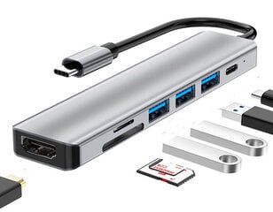 USB-концентратор Концентратор 7 в 1 цена и информация | Адаптеры и USB разветвители | 220.lv