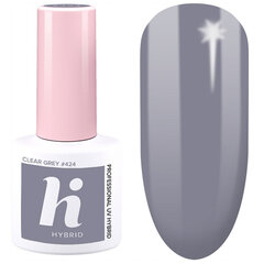 Hibrīda nagu laka Hi 424 Clear Grey, 5 ml cena un informācija | Nagu lakas, stiprinātāji | 220.lv