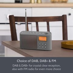 Радио Dab/Dab Plus/FM, небольшие цифровые радиопоративные батареи, Mini Radio Digital Akku & Network Cocpociation Radio, USB -зарядная кабель (Grey) цена и информация | Радиоприемники и будильники | 220.lv
