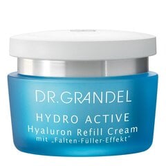 Dziļi mitrinošs sejas krēms Dr. Grandel Hydro Active Hyaluron Refill Cream, 50 ml cena un informācija | Sejas krēmi | 220.lv