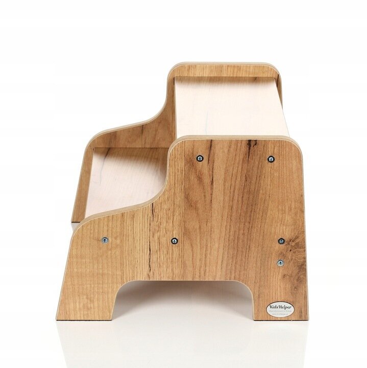 Koka krēsls-platforma Kids Helper, 40x27 cm, brūns cena un informācija | Bērnu krēsliņi un bērnu galdiņi | 220.lv