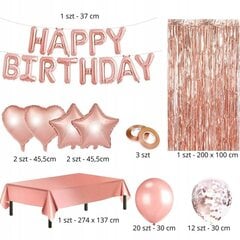 Dekorāciju komplekts Happy Birthday, 42 gab. cena un informācija | Baloni | 220.lv