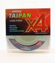 Шнур рыболовный SWD Taipan Classic PE X4 0.10мм 135м 4.05кг светло-зеленый цена и информация | Лески | 220.lv
