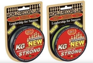 Плетёный шнур WFT KG Strong 150m 22kg chartreuse цена и информация | Лески | 220.lv